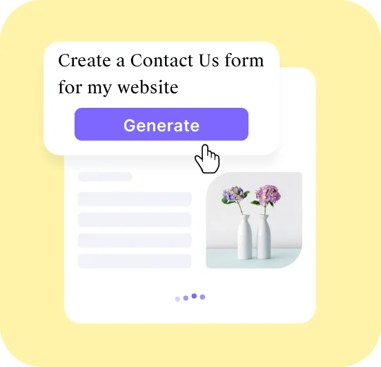 1. Расскажите нам о своей форме