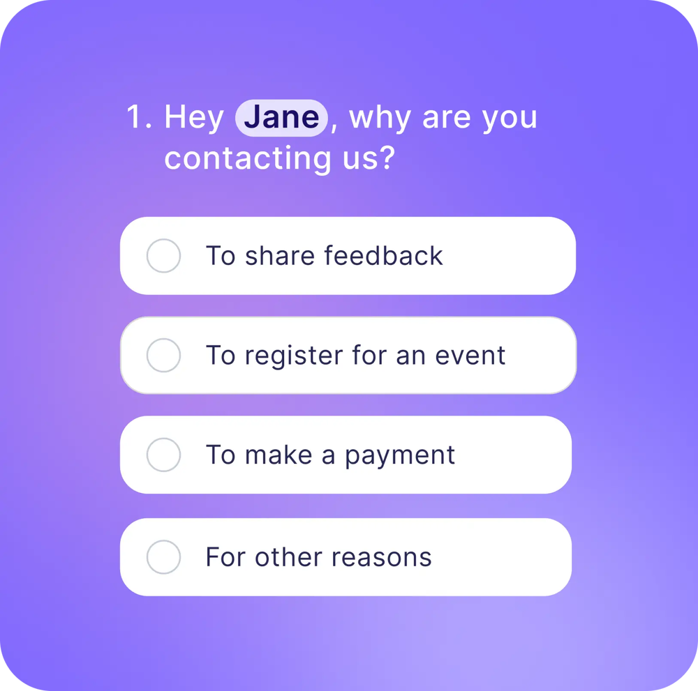 Çevrim içi bir formda 