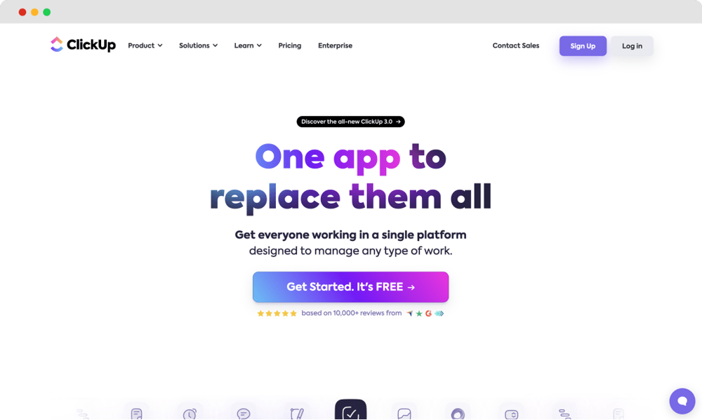 #12 Best market research tool - ClickUp