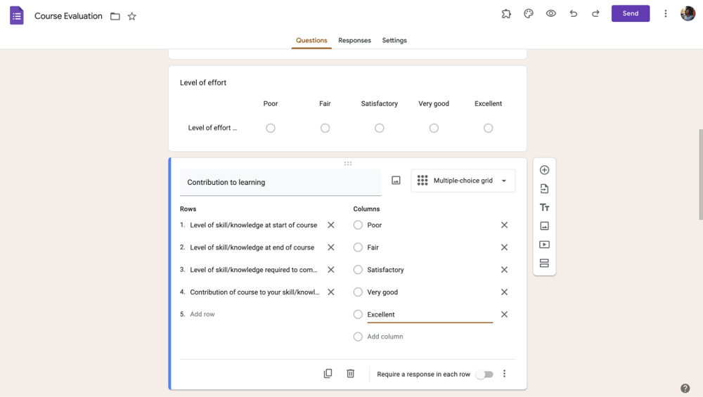 Customize your Google Form