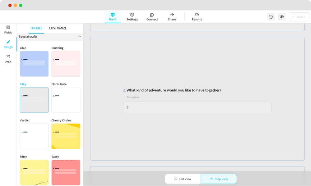 Personalizando o design