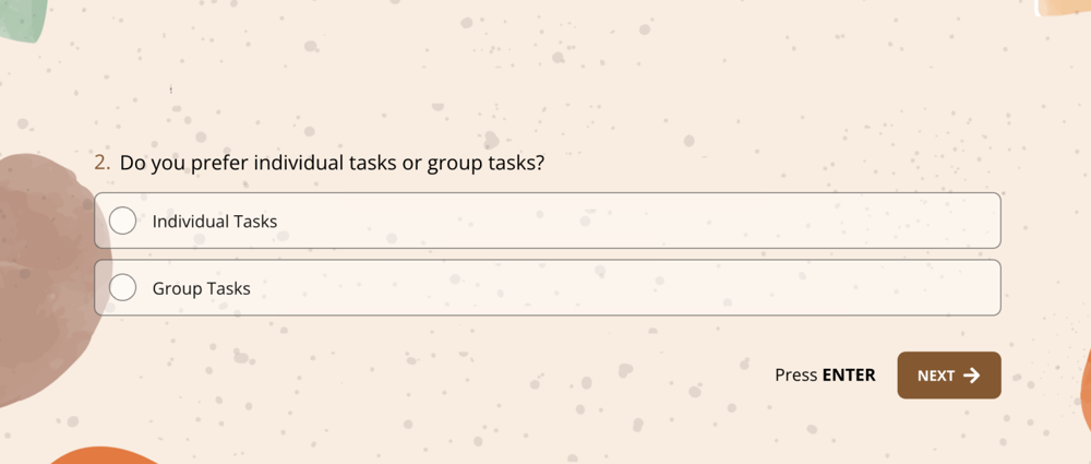 Sports teams question example