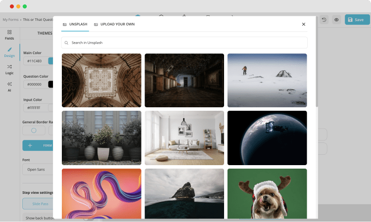 Personalizar el diseño