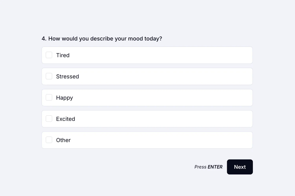 An example popular poll question