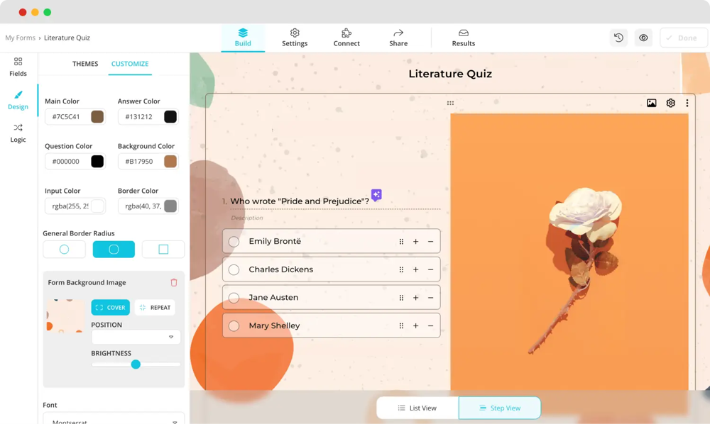 Formunuzu tasarlayın
