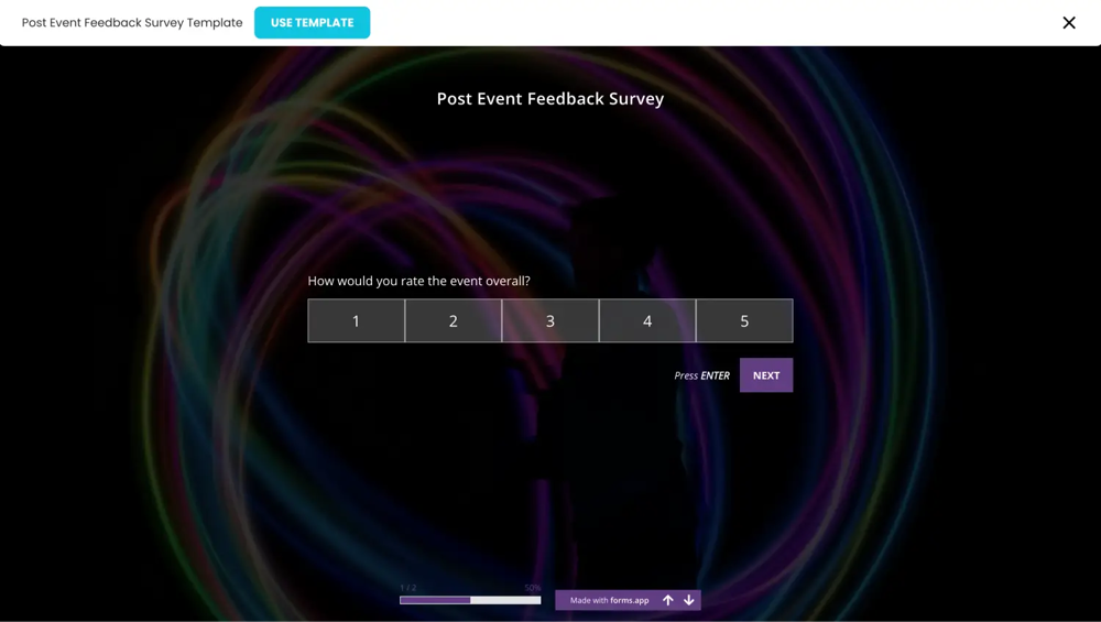 Post-Event-Feedback-Umfrage von forms.app