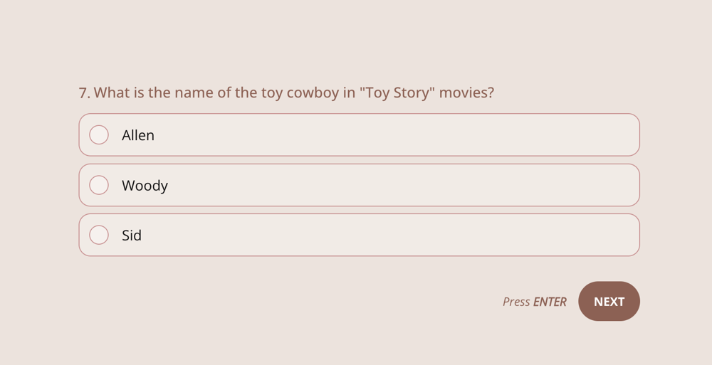 A movie quiz question to ask Disney Lovers