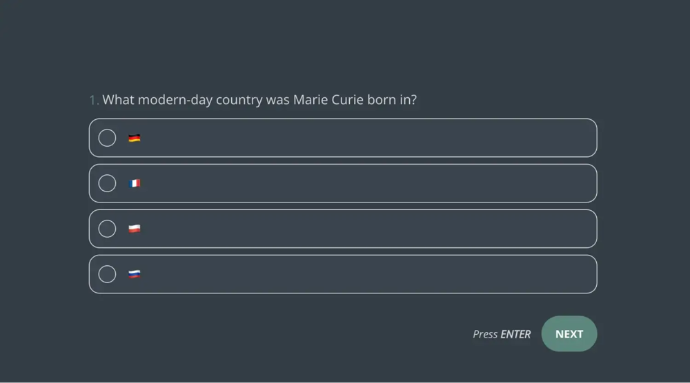 Une question de quiz générale sur la science