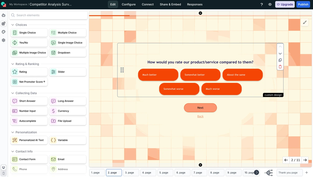 Workspace of involve.me