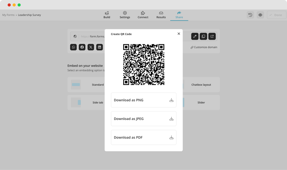 Partager votre sondage sur le leadership