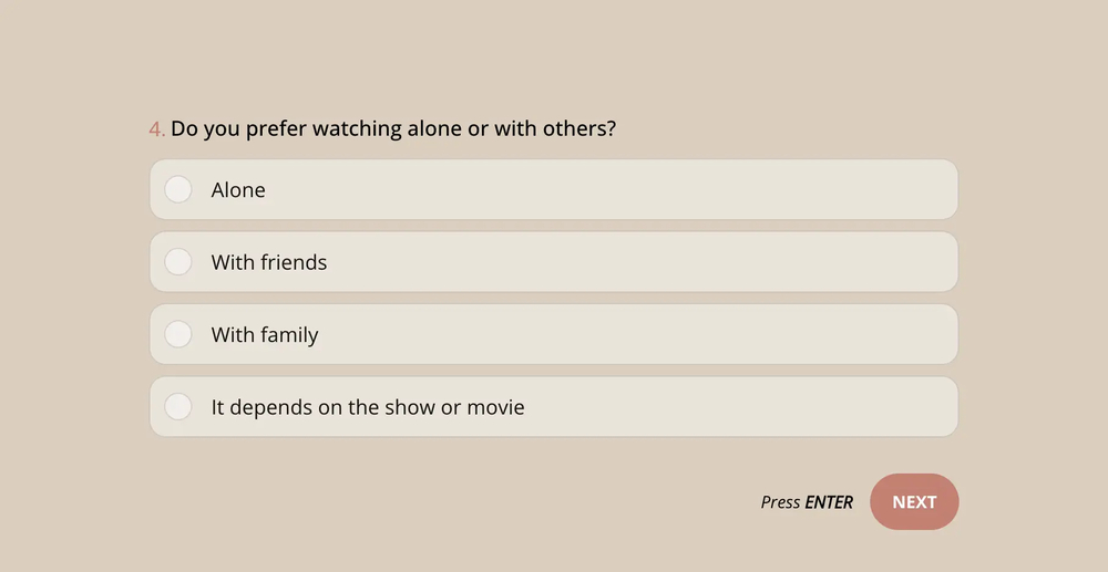 Eine Persönlichkeitsfrage zu Filmen/Serien