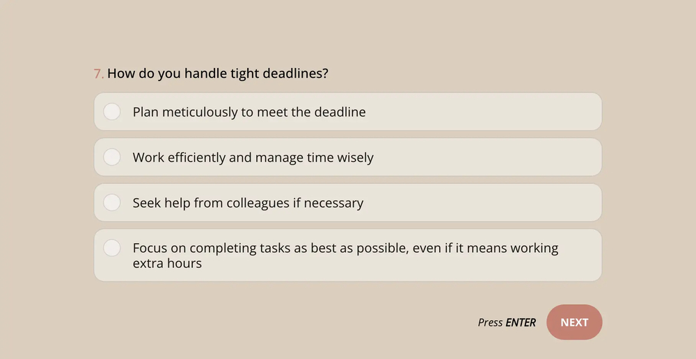 Eine Persönlichkeitsfrage zum Beruf