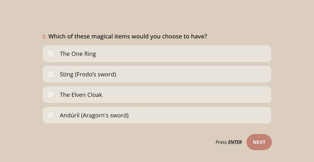 Eine Frage über Herr der Ringe