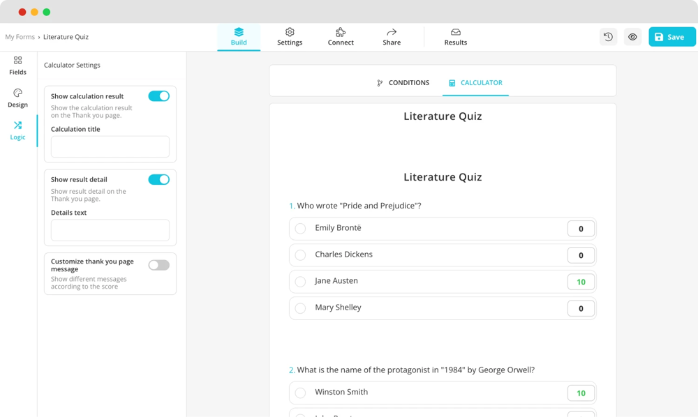 Test sonucunu hesaplayın