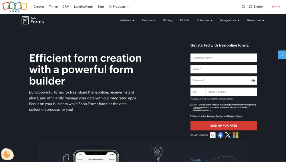 #9 Cognito Forms alternative - Zoho Forms
