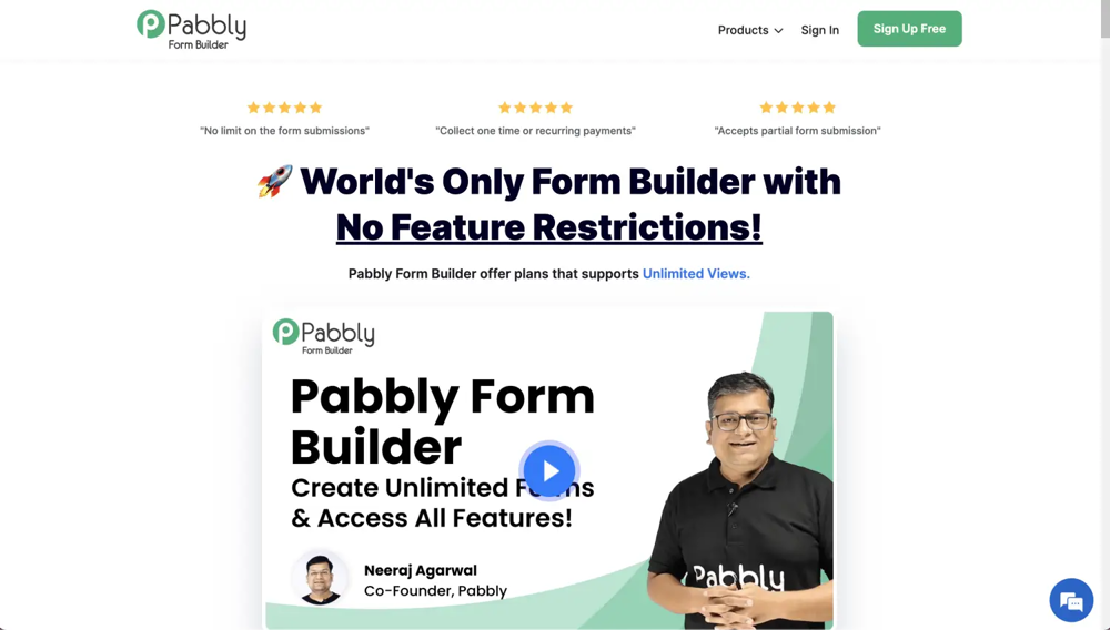 #12 Cognito Forms alternative - Pabbly Form Builder