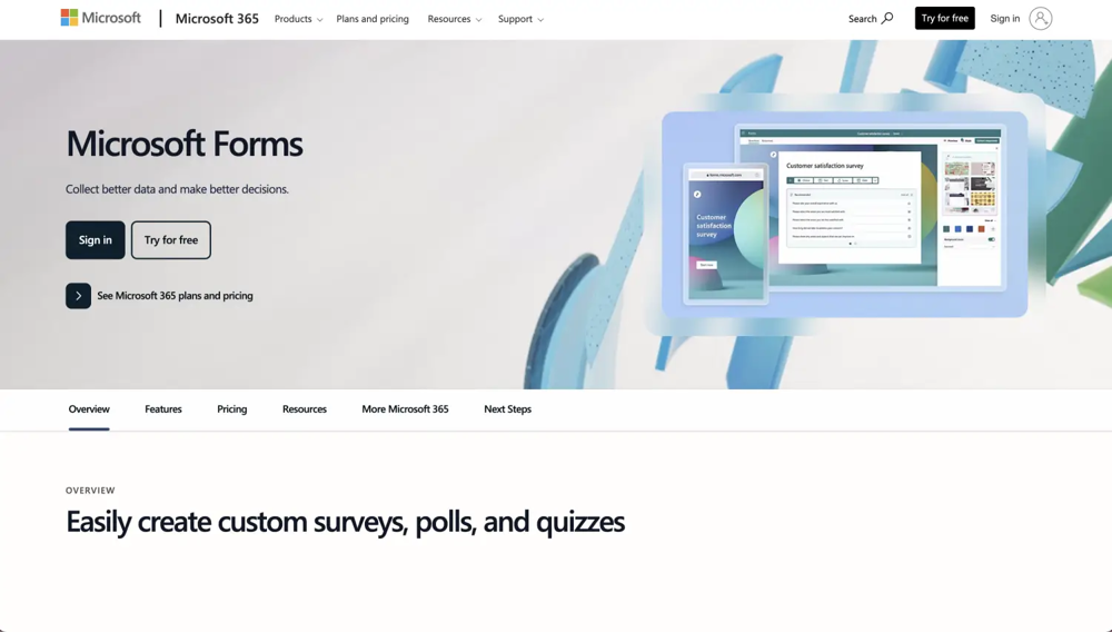 &nbsp; #2 Cognito Forms alternative - Microsoft Forms