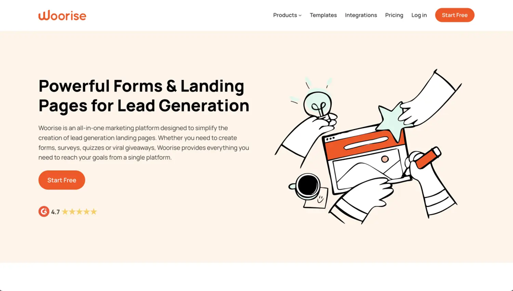 &nbsp; #3 Cognito Forms alternative - Woorise