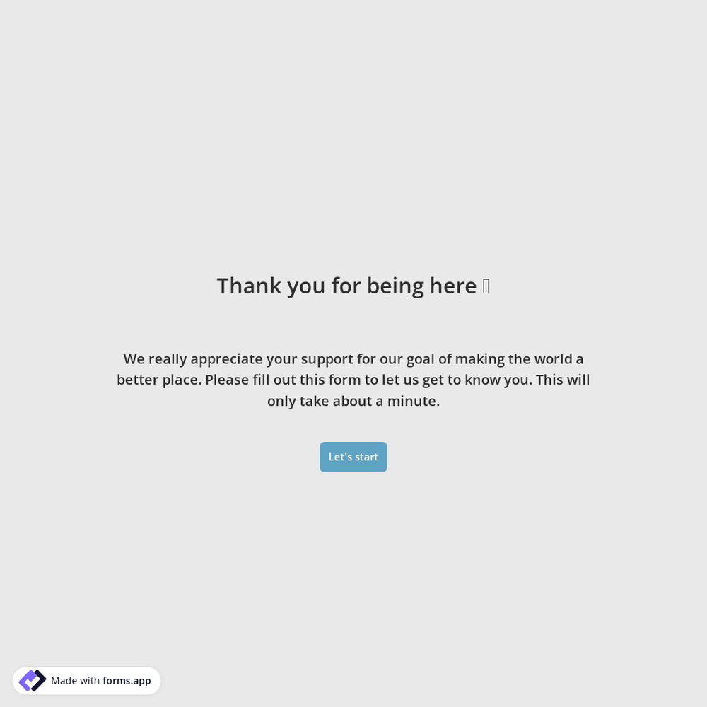 Volunteer Application Form Template