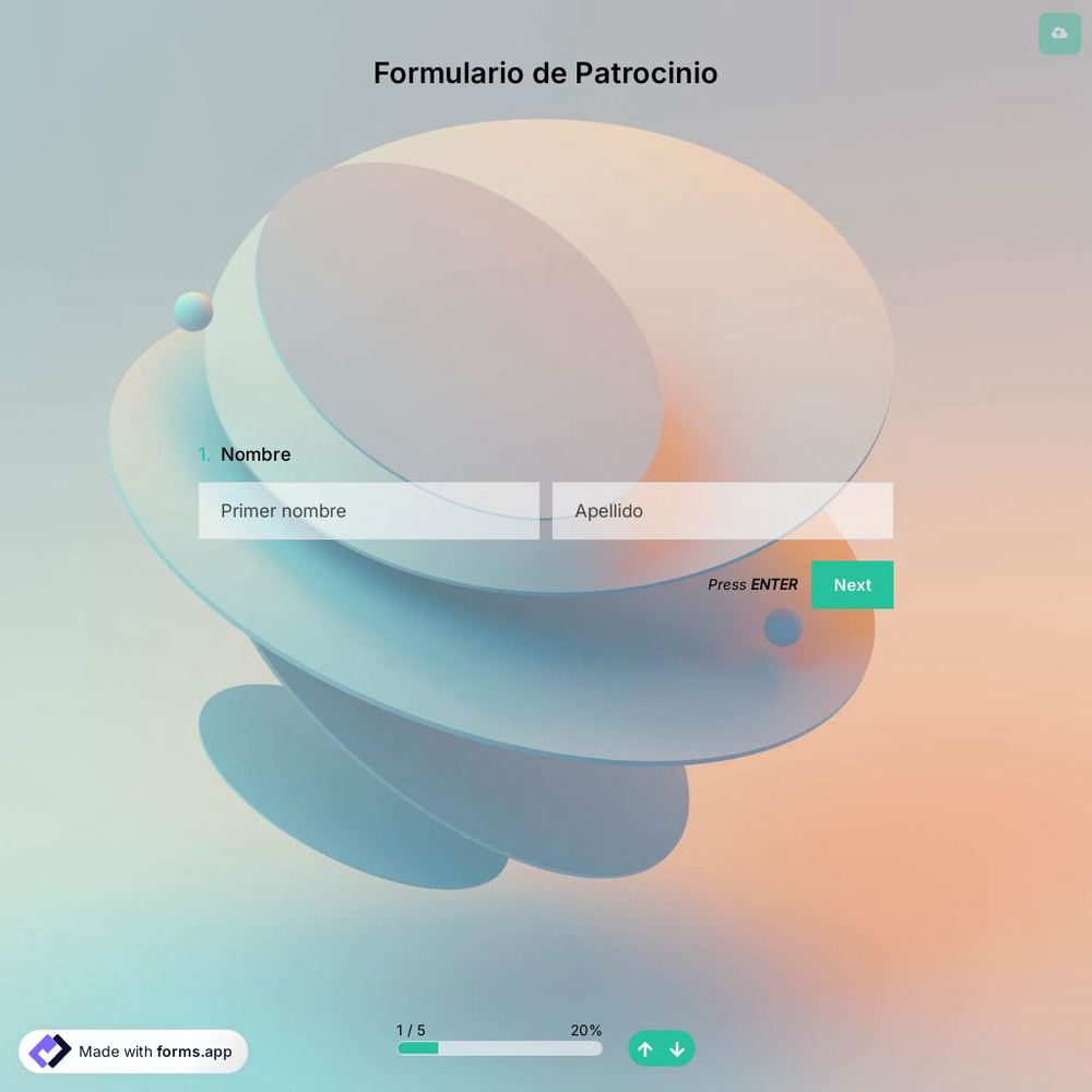 Plantilla de Formulario de Patrocinio