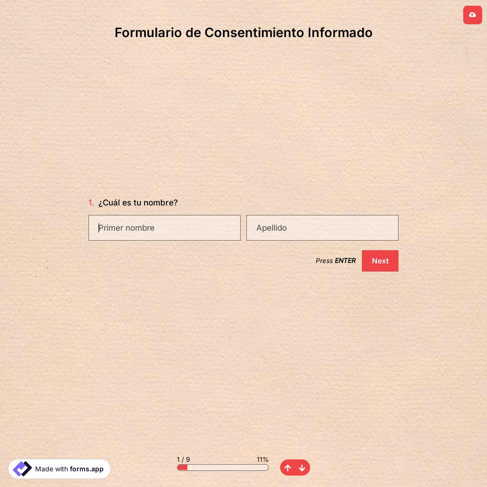 Plantilla de Formulario de Consentimiento Informado