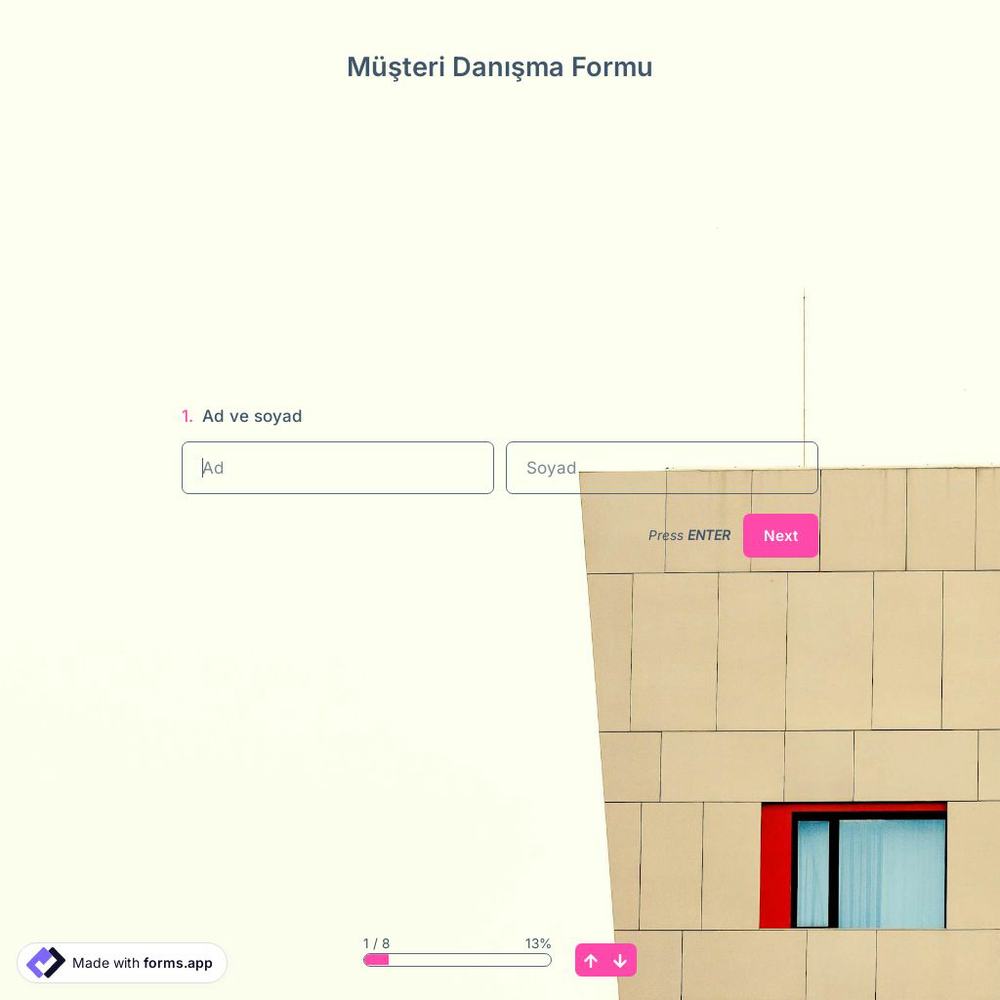 Müşteri Danışma Formu Şablonu