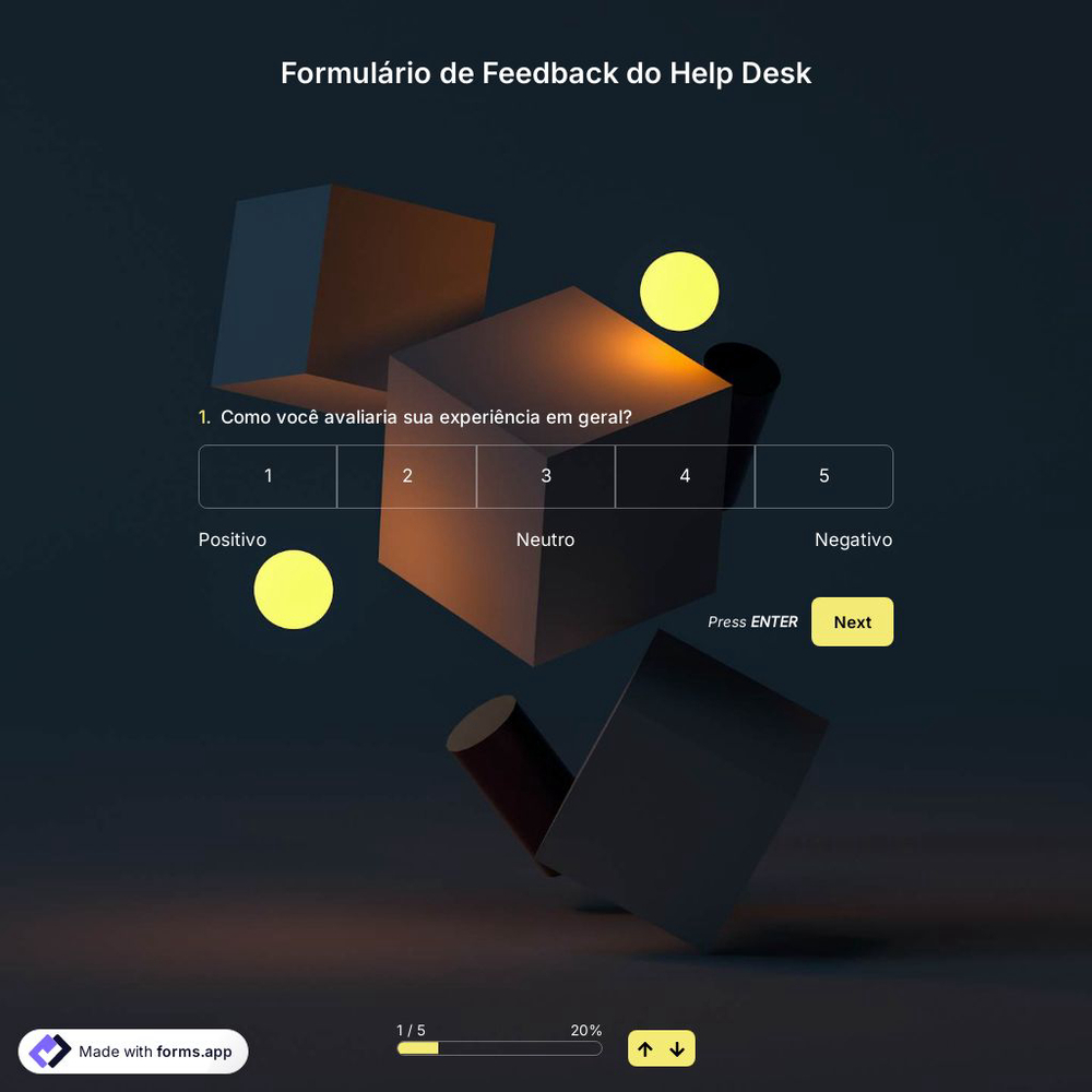 Modelo de Formulario de Feedback de Help Desk