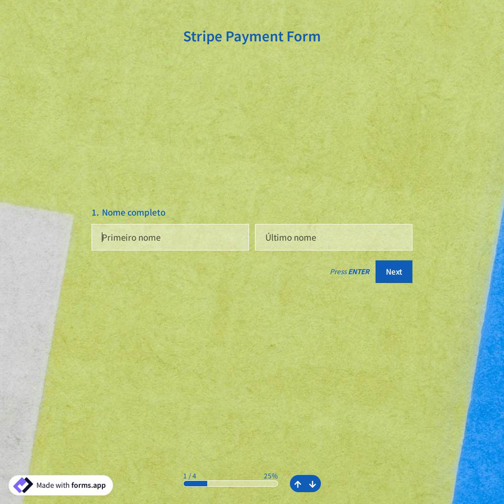 Modelo de Formulário de Pagamento de Tarja