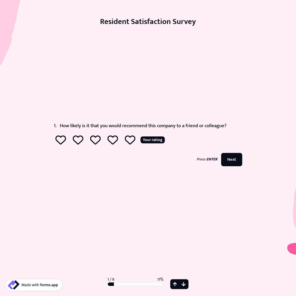 Resident Satisfaction Survey Template