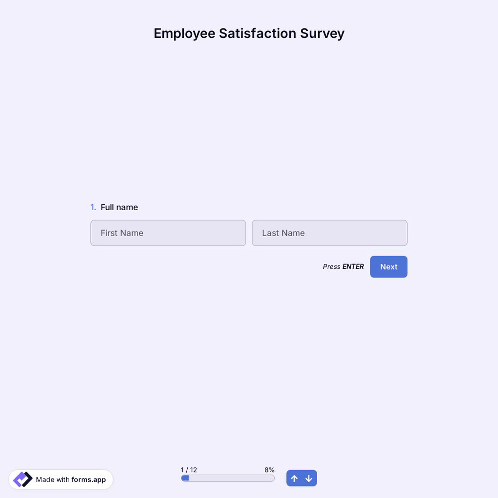 Employee Satisfaction Survey Template