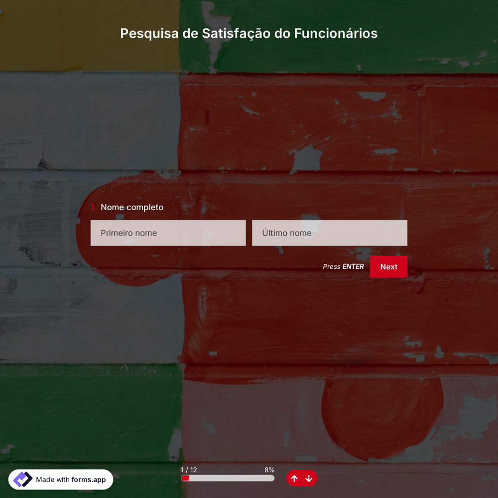 Modelo de Pesquisa de Satisfação de Funcionários