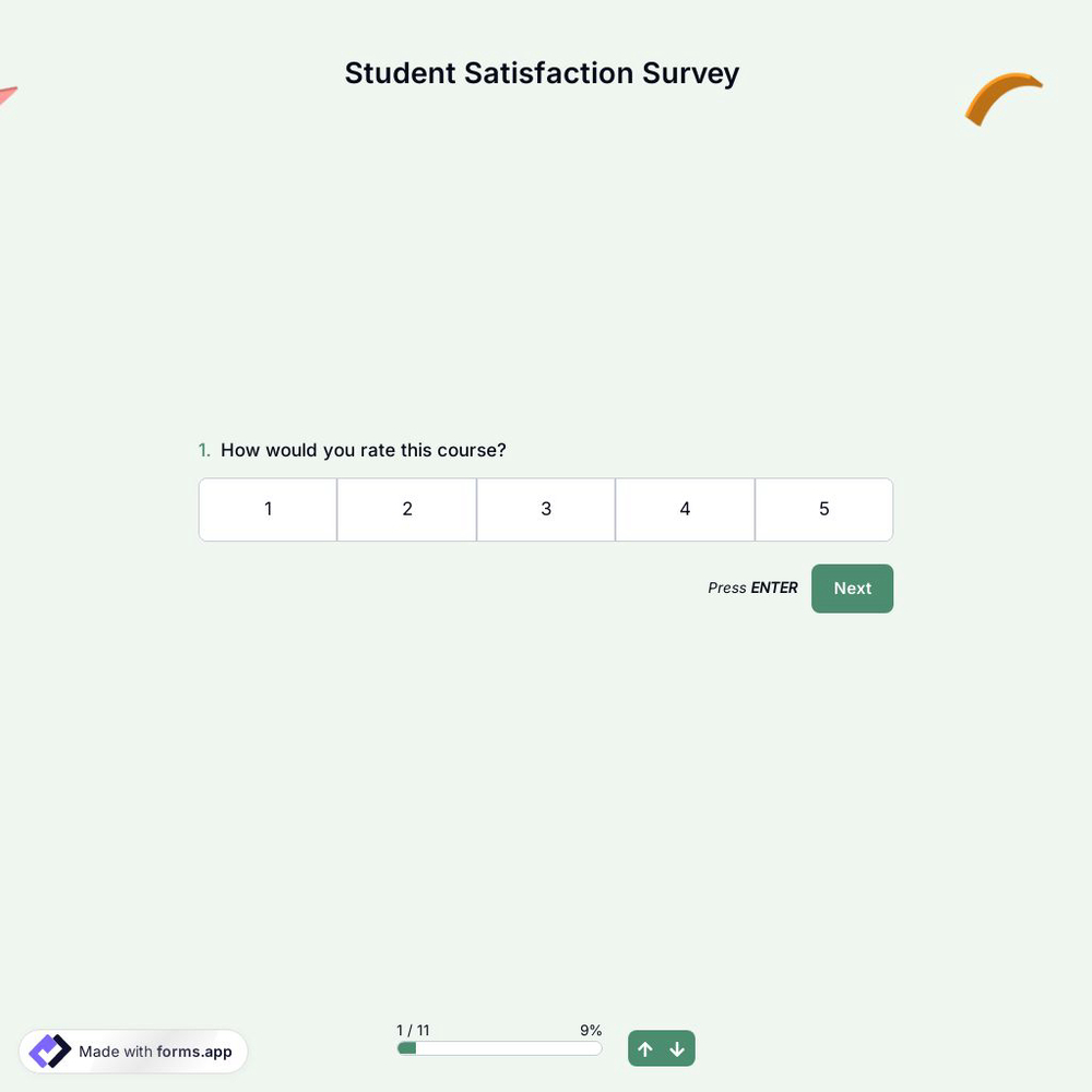 Student Satisfaction Survey Template