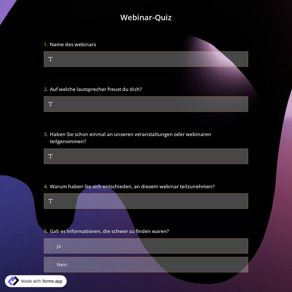 Webinar-Quiz