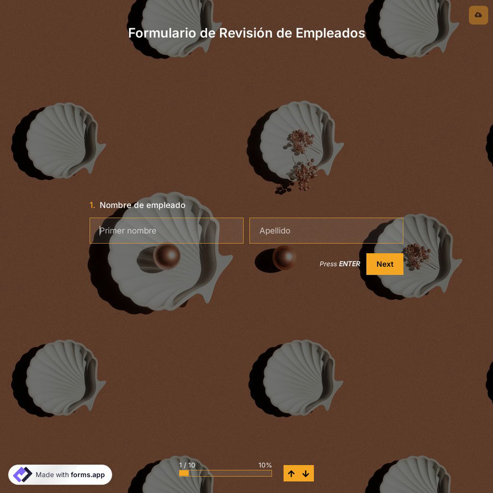 Plantilla de Formulario de Revisión de Empleados