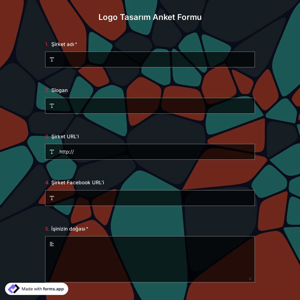 Logo Tasarımı Anket Şablonu