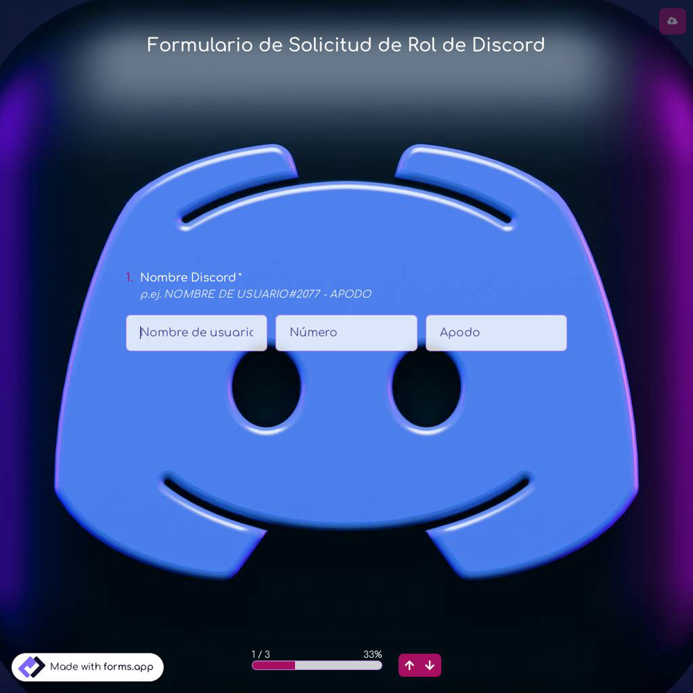 Formulario de Solicitud de Rol de Discord