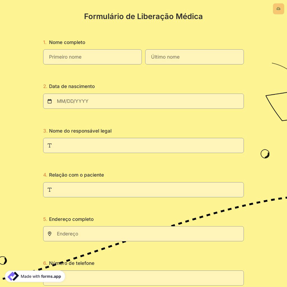 Formulário de Liberação Médica