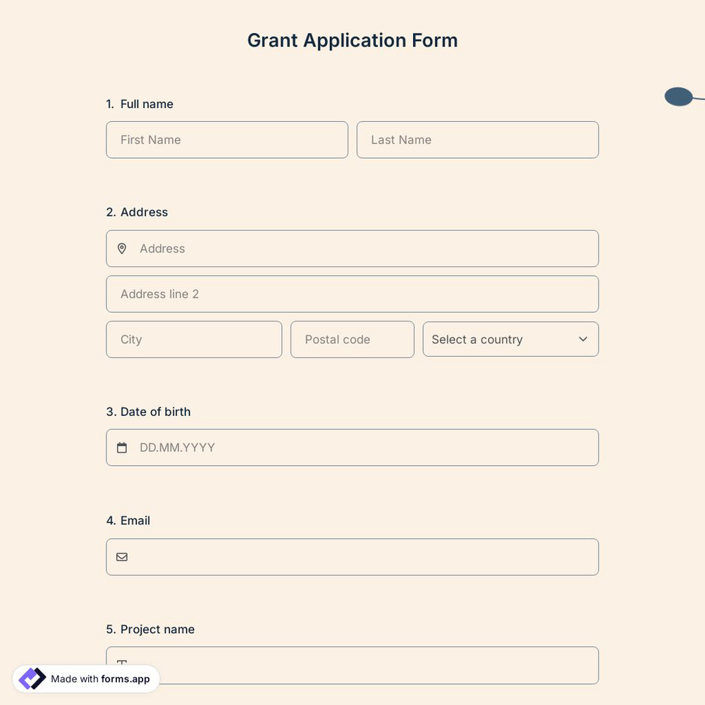 Grant Application Form