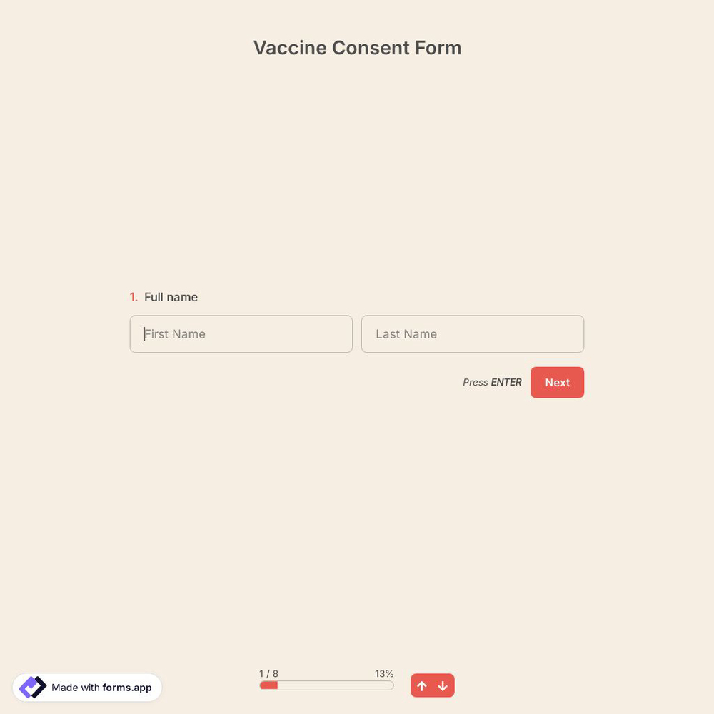 Vaccine Consent Form