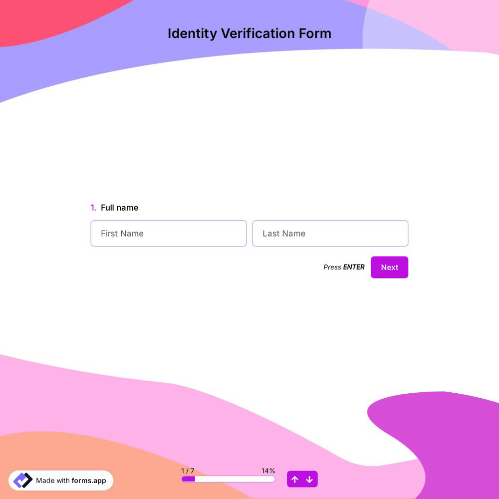 Identity Verification Form