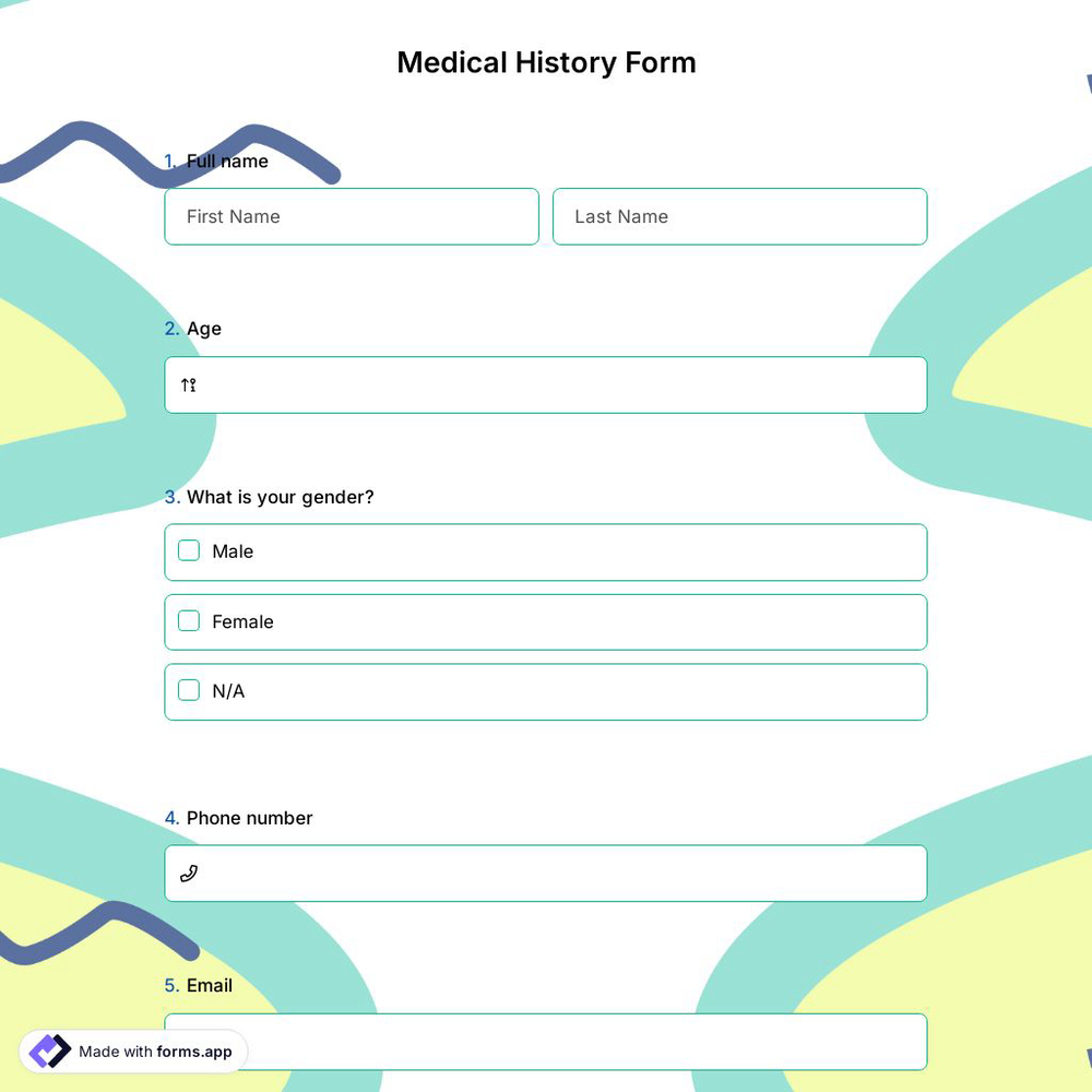 Medical History Form