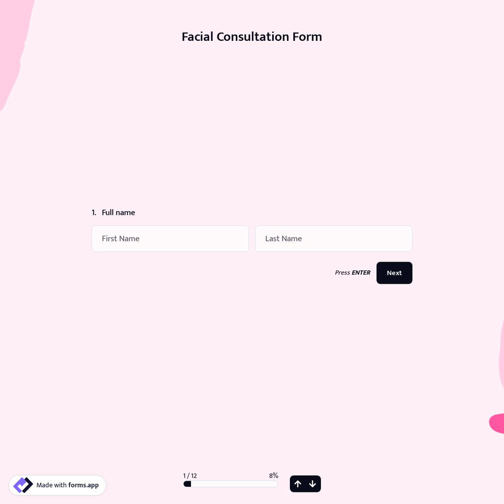 Facial Consultation Form