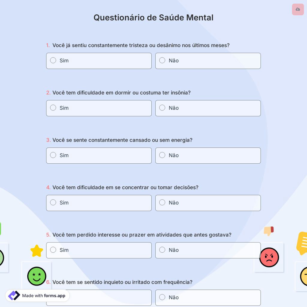 Questionário de Saúde Mental