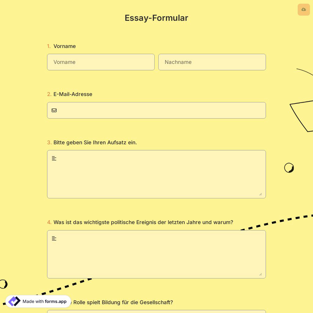 Essay-Formular