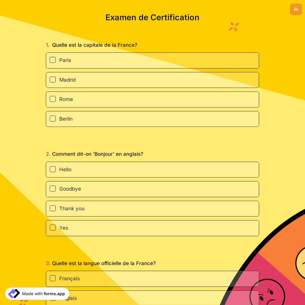Examen de Certification