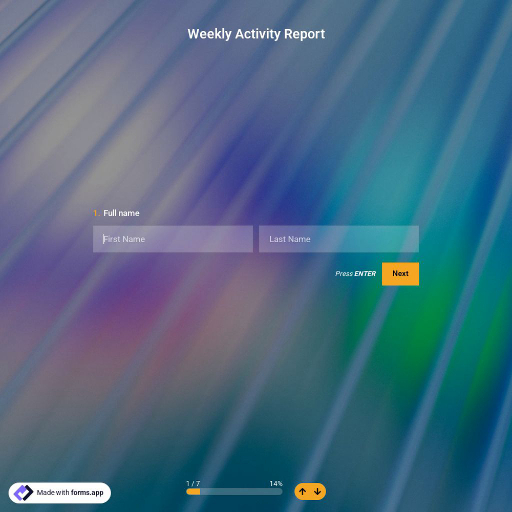 Weekly Activity Report