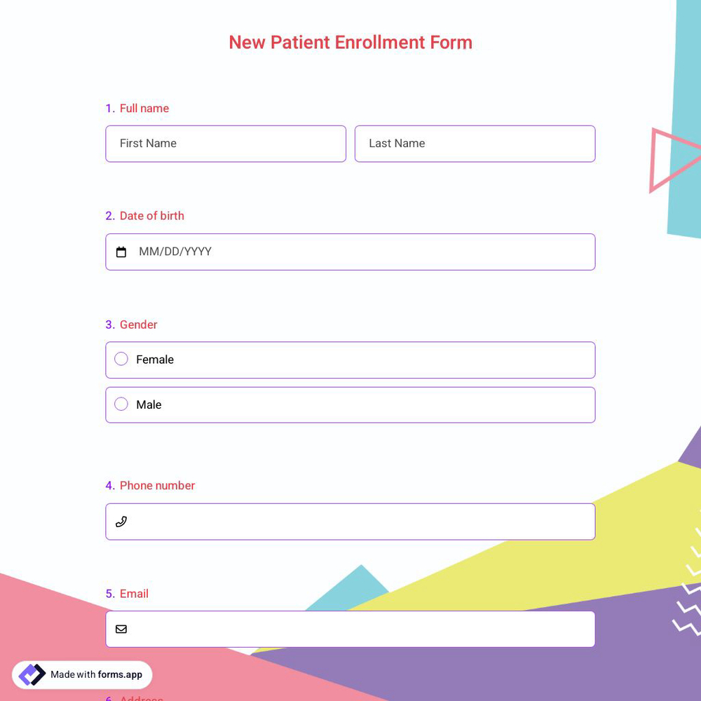 New Patient Enrollment Form