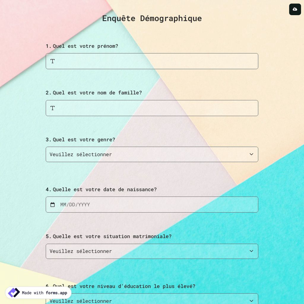 Enquête Démographique