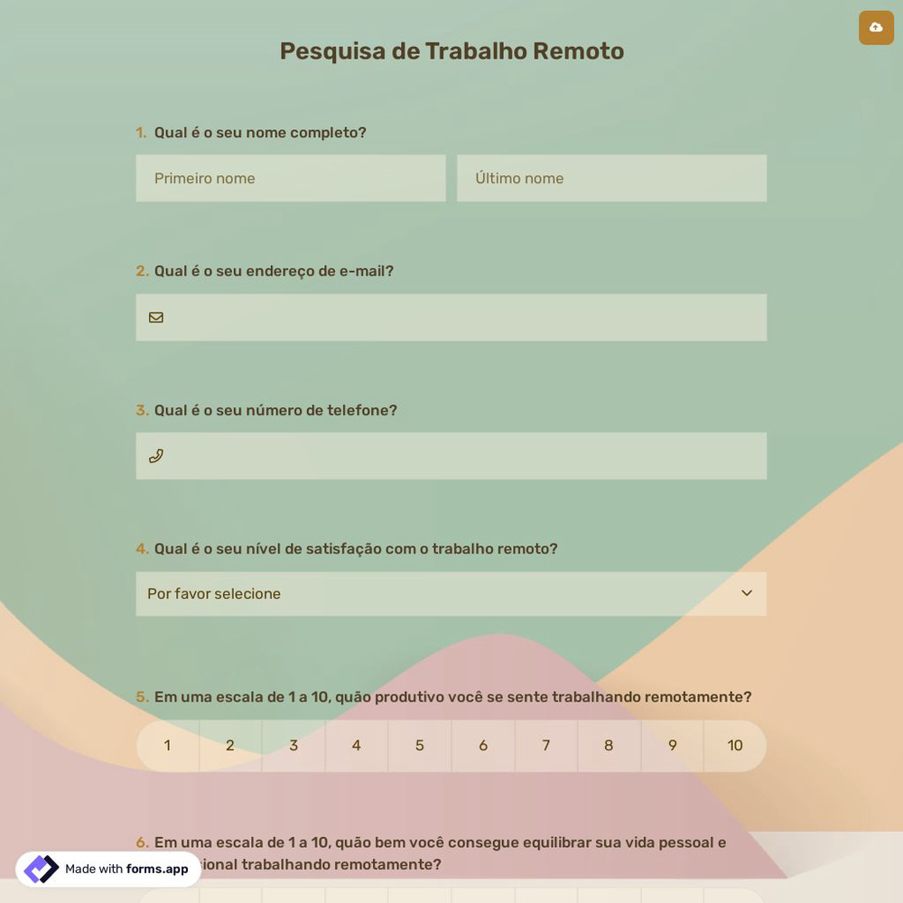 Pesquisa de Trabalho Remoto