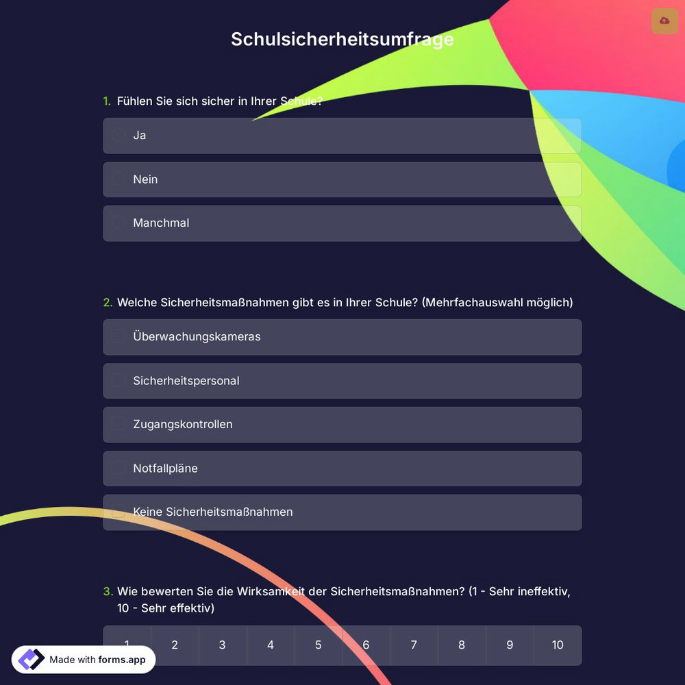 Schulsicherheitsumfrage